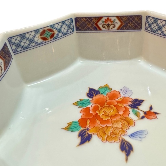 Vintage Gumps Kikun Ceramic Octagonal Bon Bon Coupe - Picture 8 of 12